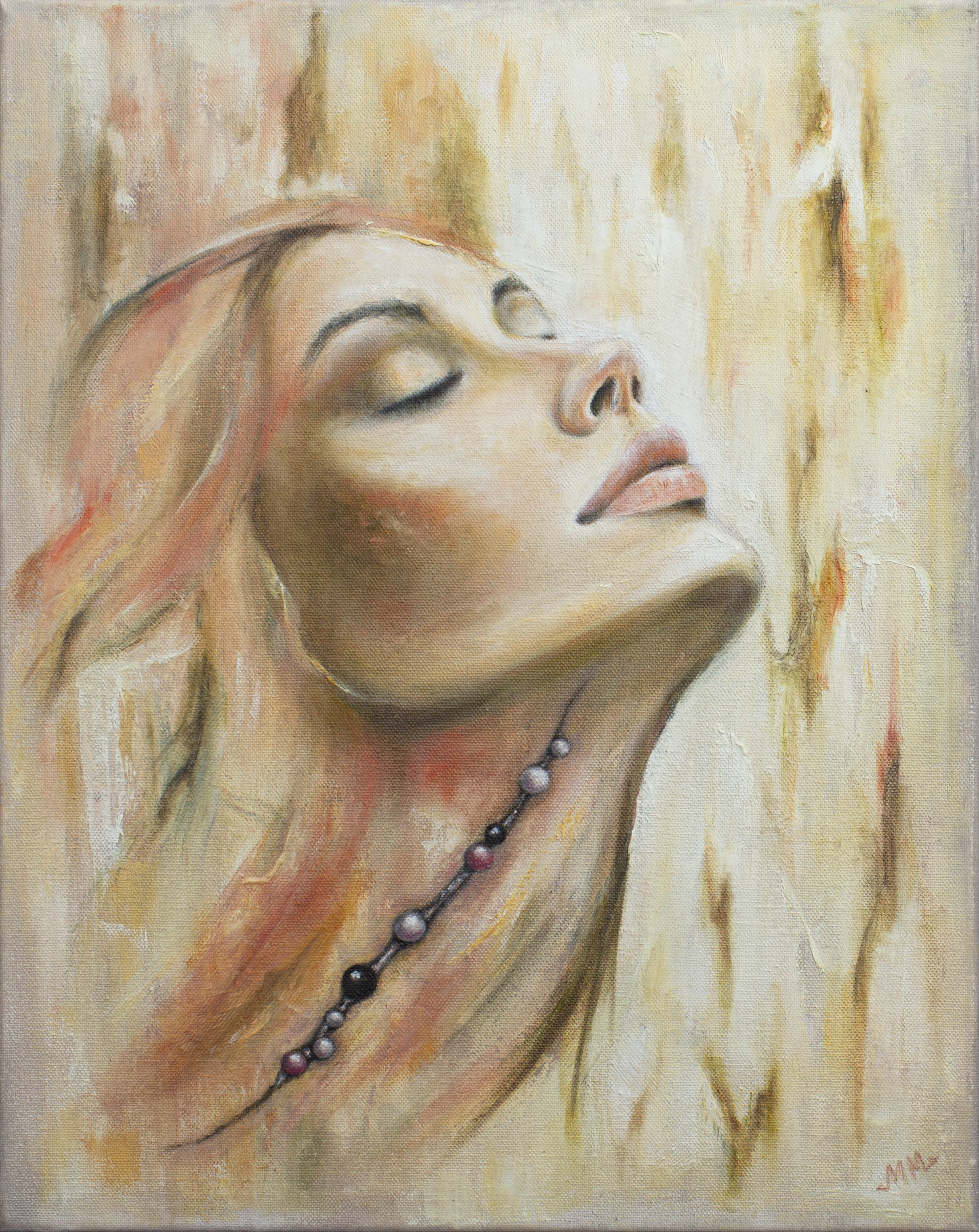 Becoming, original oil painting by Mila Moroko